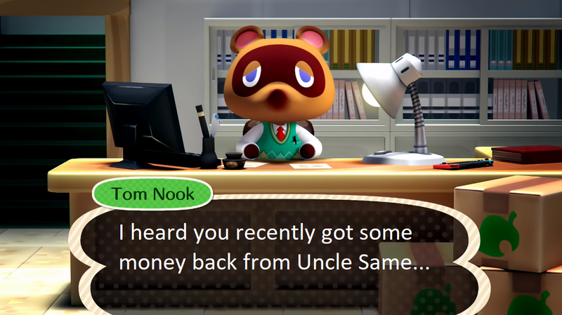 Illustration for article titled Nintendo Tortures Animal Crossing Fans With Tweet About Taxes